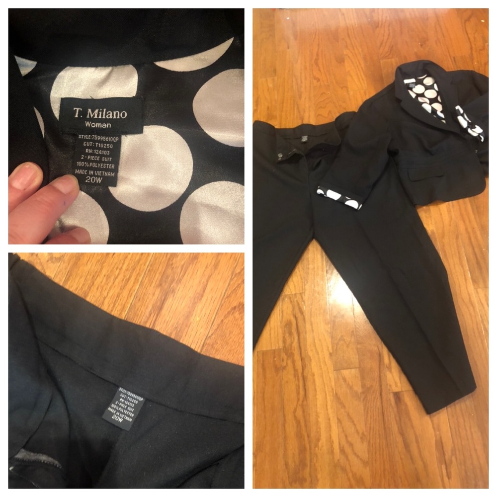 Ladies T. Milano Suit with 3/4 Sleeve Blazer